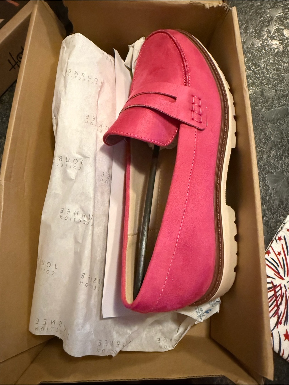 Women's Hot Pink Suede Penny Loafers